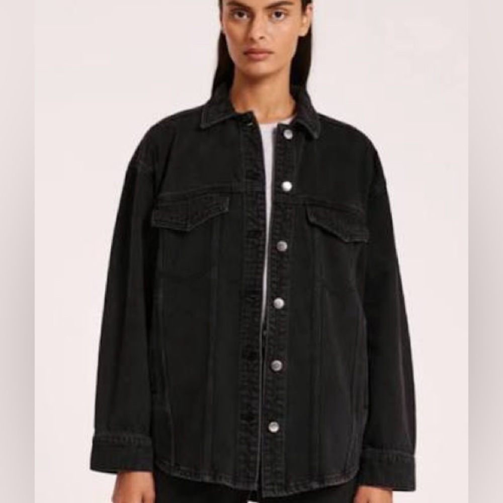New Lucy & Jak Callaway Women's Black Denim Jacket size 2X